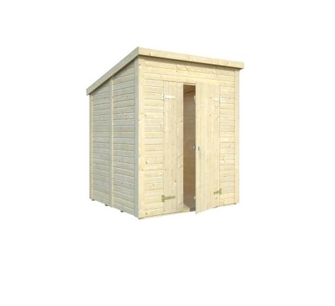 Záhradný drevený domček 2x2m, 16mm, rovná strecha