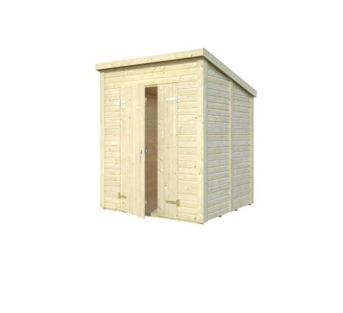 Záhradný drevený domček 2,4 x 2,4m, 16mm, rovná strecha