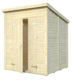 Záhradný drevený domček 3,6 x 3,6 m, 16mm, rovná strecha