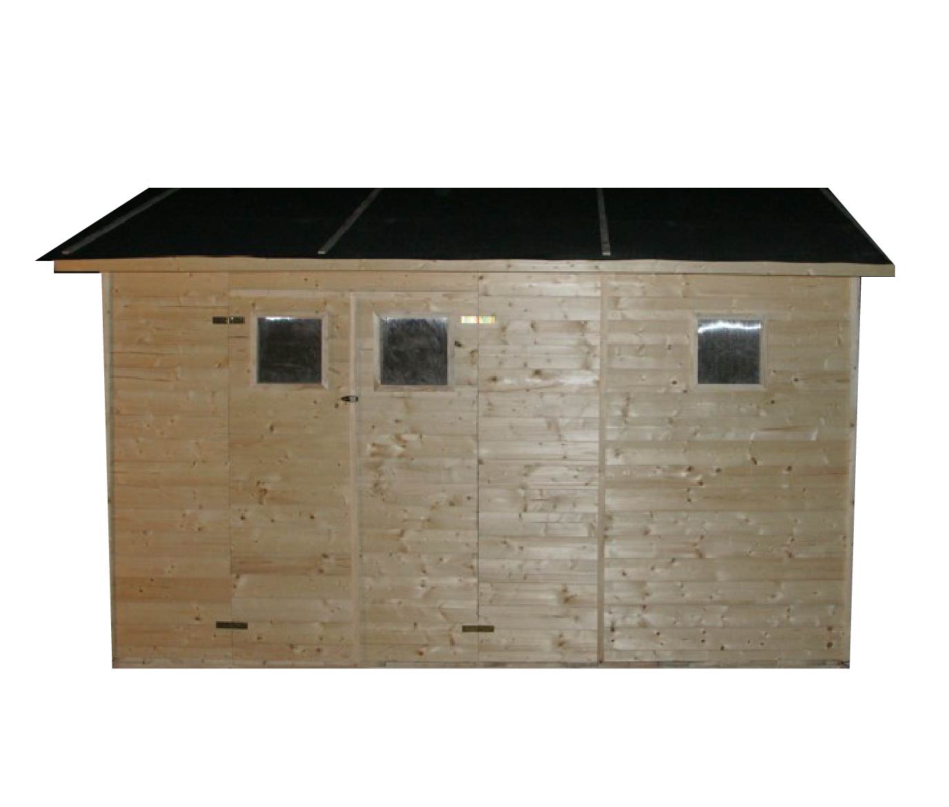 Záhradný drevený domček 3,3x3,9m (19mm) s oknami DÉNIA