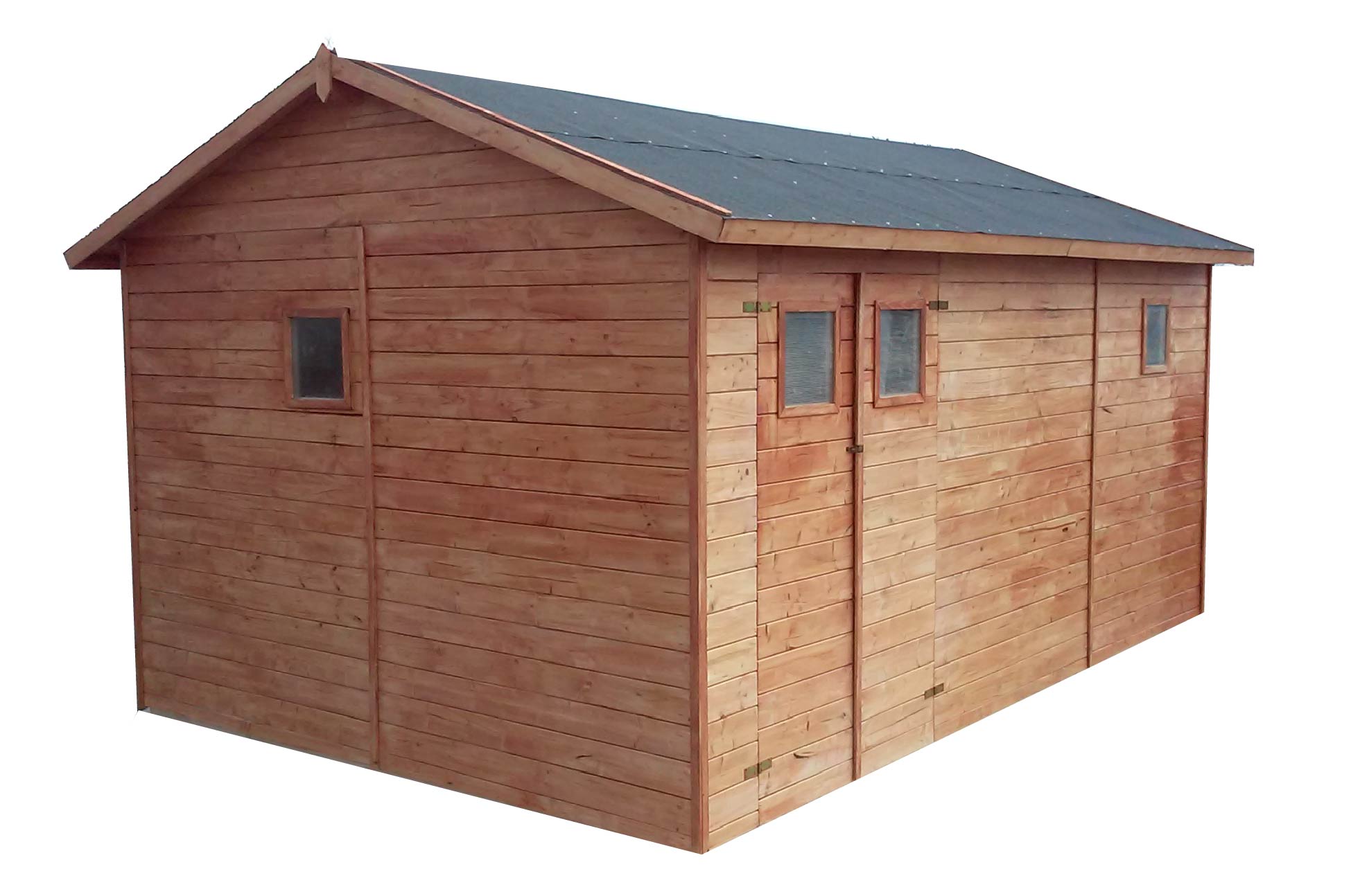 Záhradný drevený domček 3,3x4,8m (24mm) s oknami GANDIA
