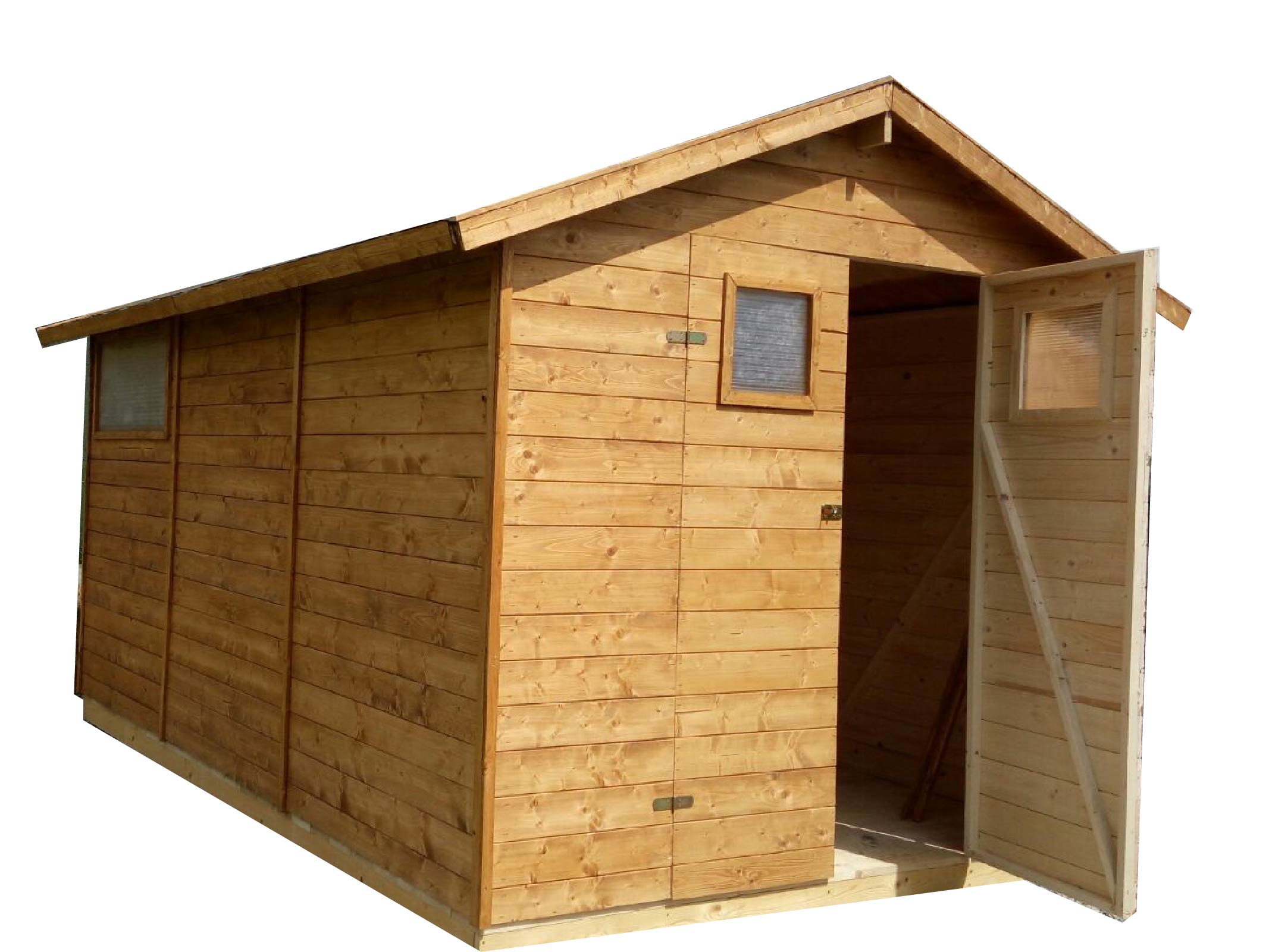 Záhradný drevený domček 3,3x3,9m (24mm) s oknami SEVILLA II