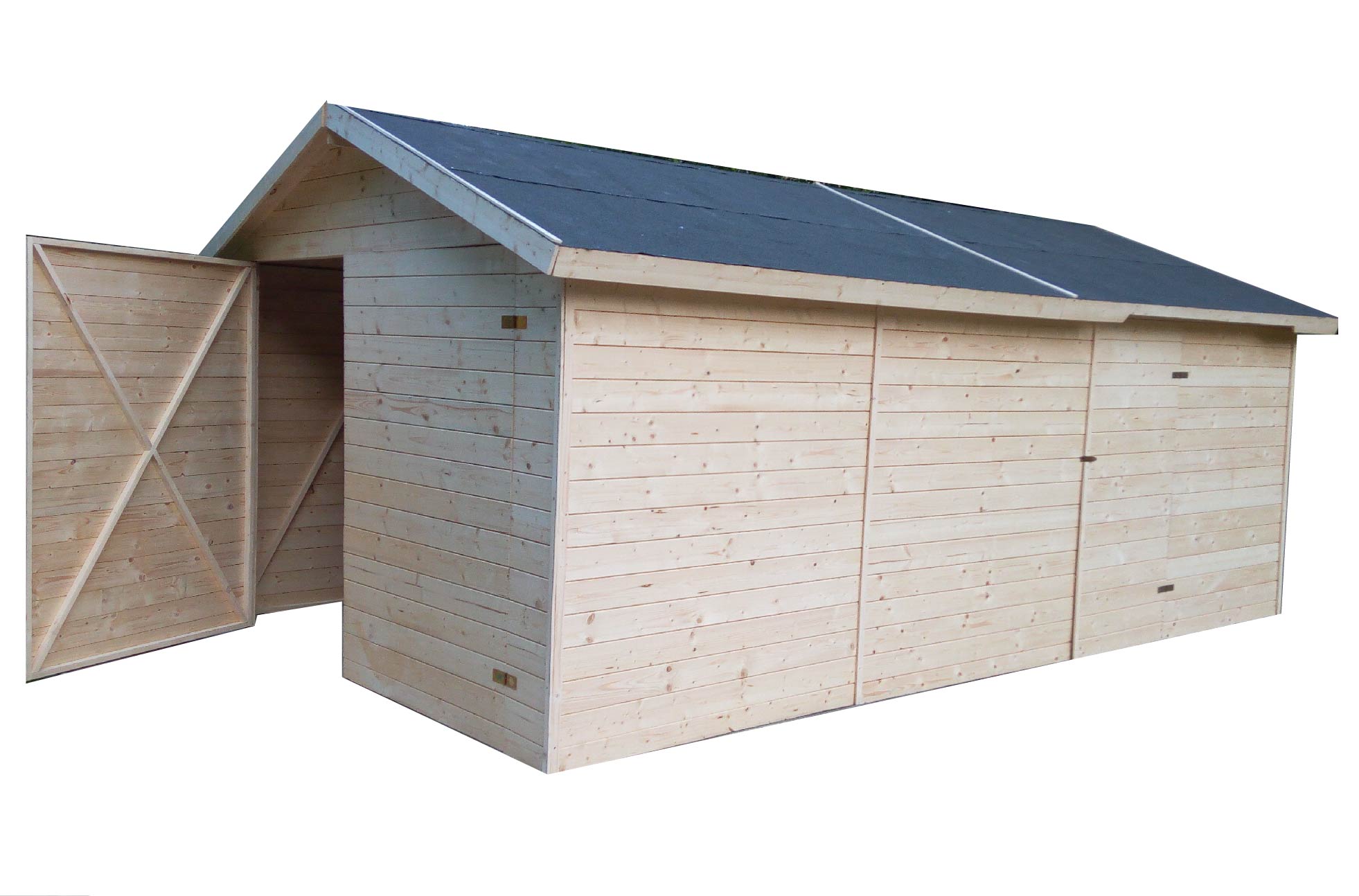 Drevená garáž 3,3x4,8m 19mm
